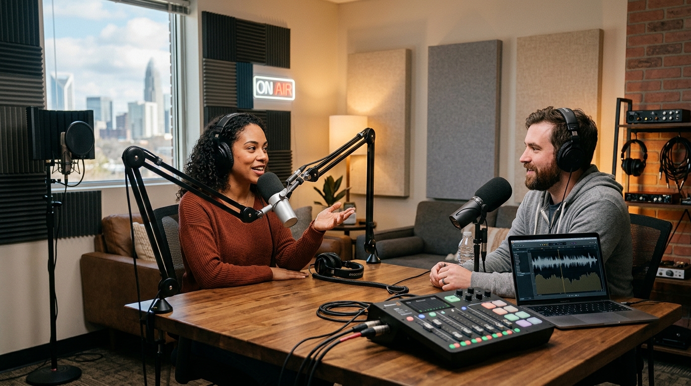Renting a Podcast Studio in Charlotte: What to Look For
